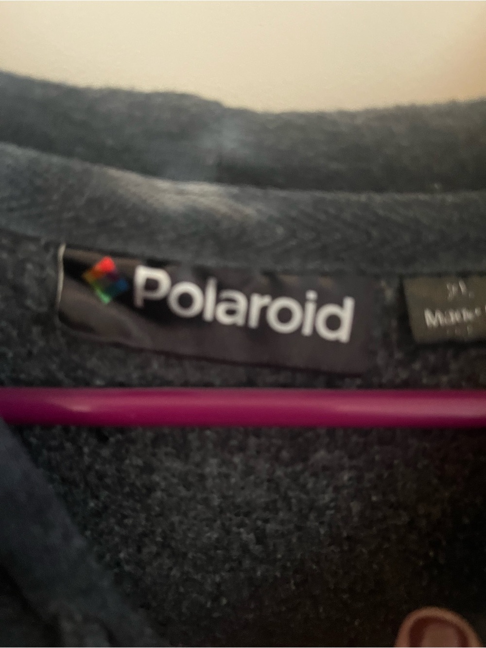 Polaroid Black White Tie-Dye Crewneck Sweatshirt with Supercolor Logo - Picture 2 of 3